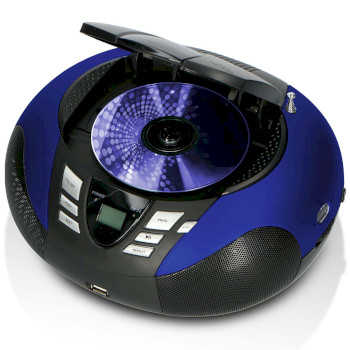 SCD-37 USBBLUE Scd-37 usb blue portable fm radio cd and usb player blue Product foto